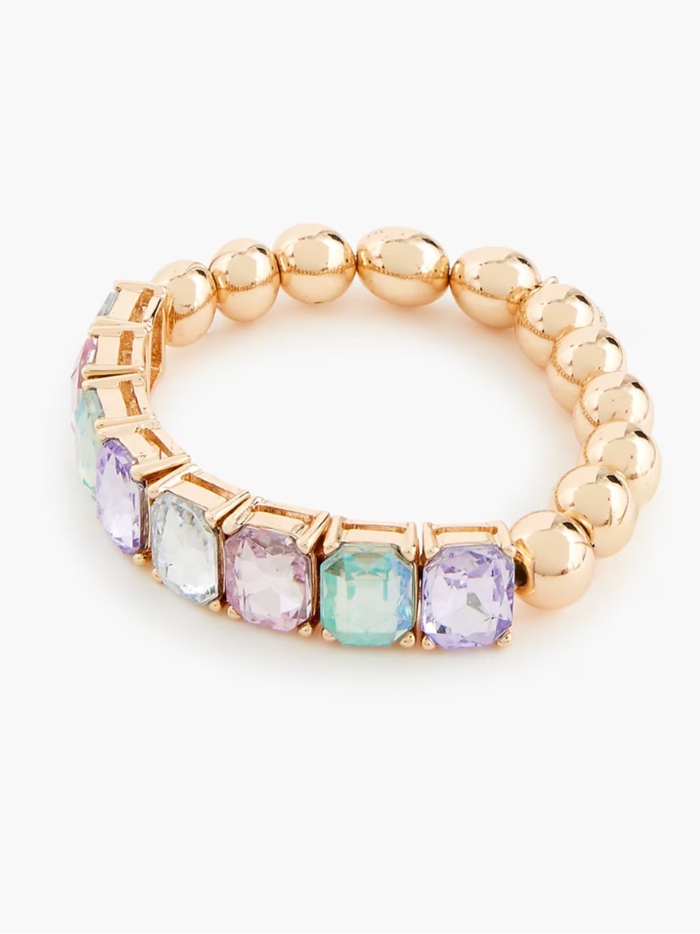 J crew Girls' rainbow gem bracelet